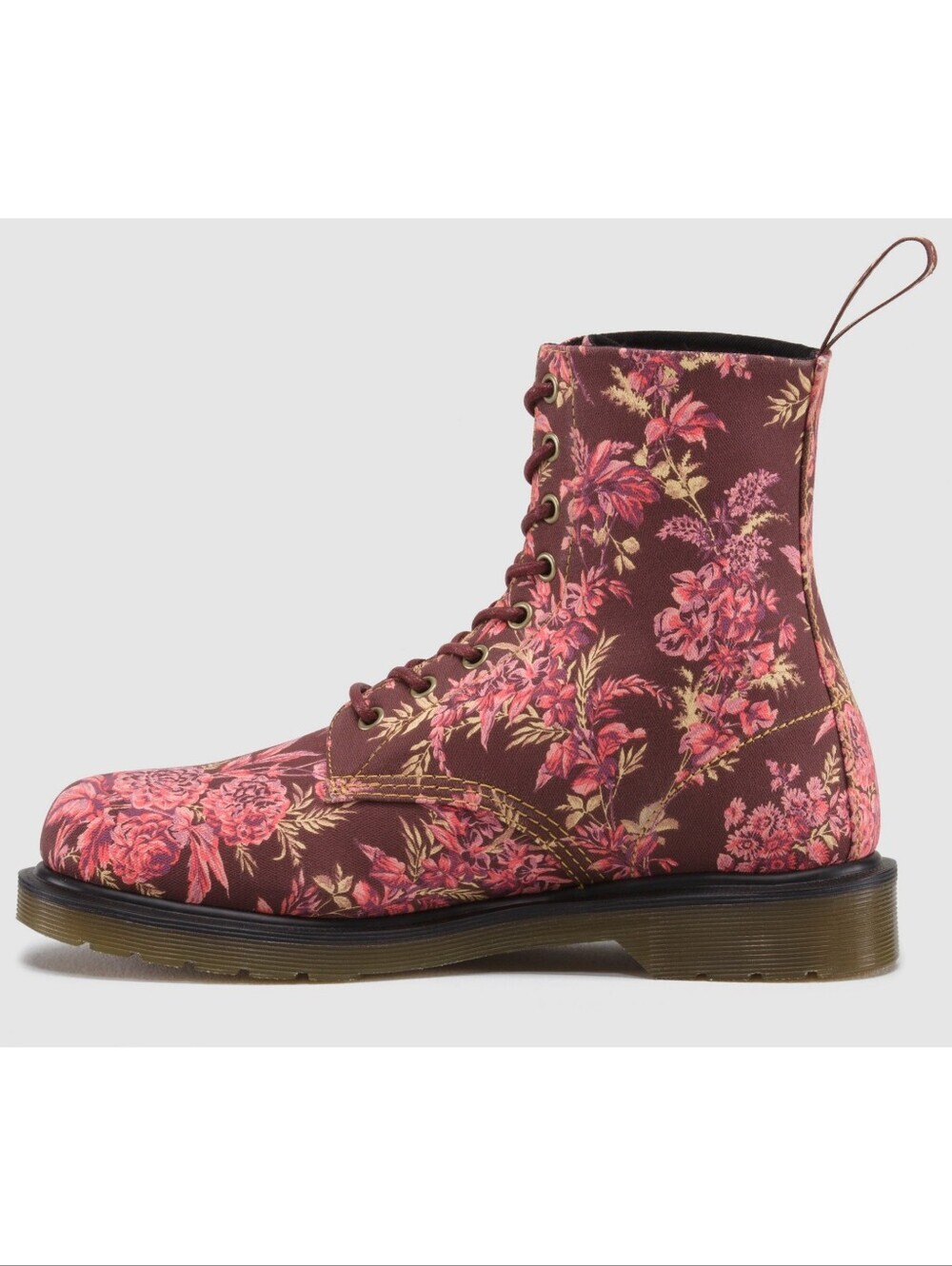 Dr. Martens 1460 Beckett Cherry Red Jouy Floral Canvas Boot, 8, Like New - Picture 5 of 16